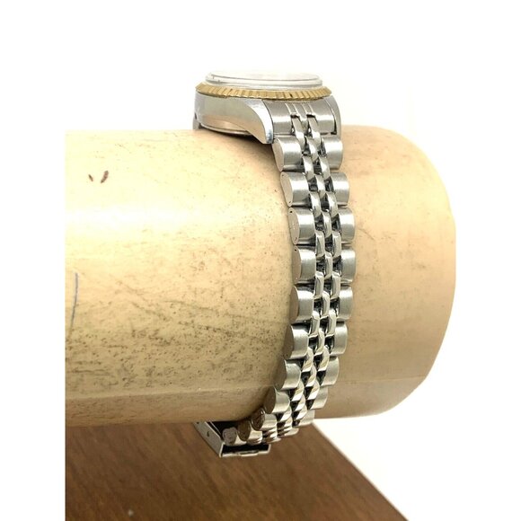 Armitron Women's Watch 75/2475 Green Dial Day Date Quartz Two Tone Steel 25mm - Picture 12 of 14